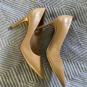 Gianni Bini Tan Stiletto Heels with Pointed Toe